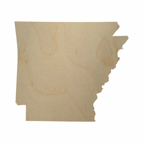 Shop for wooden Arkansas state cutouts