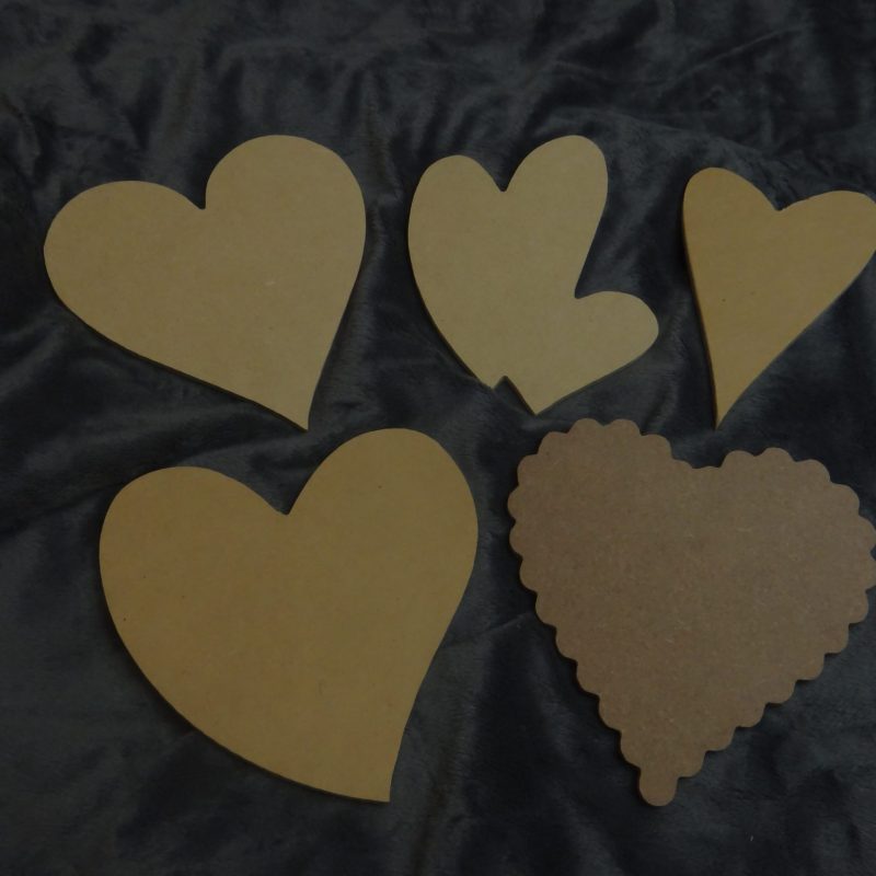 Wooden Hearts Bundle - Birch