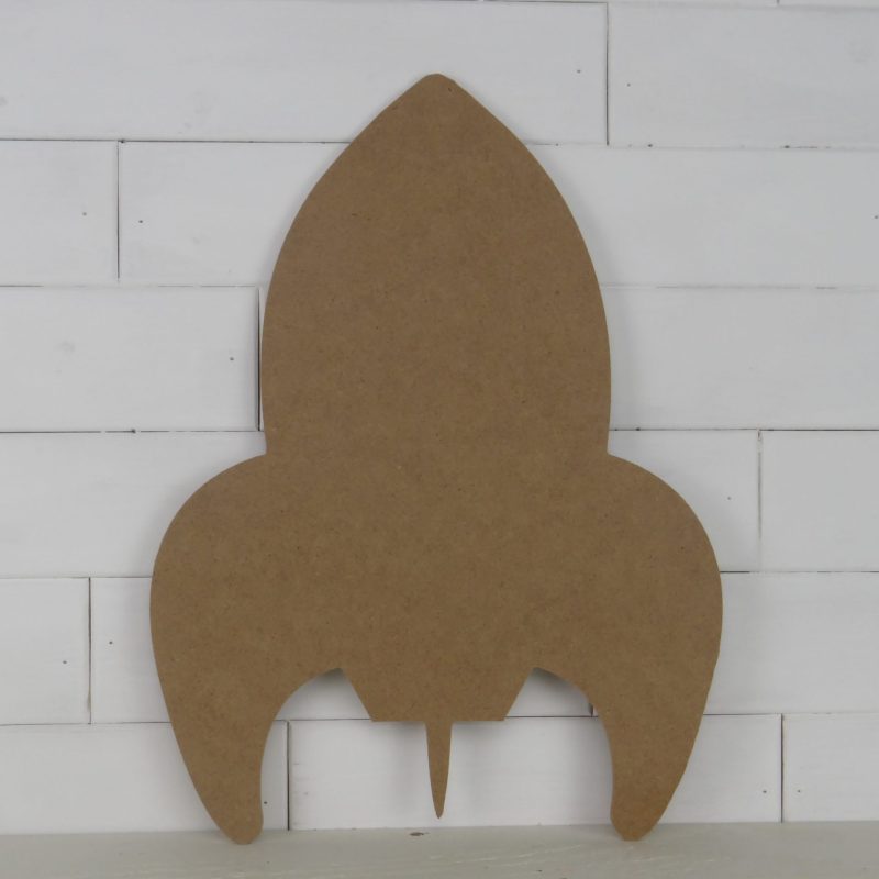 Wooden Rocket Ship Cutout
