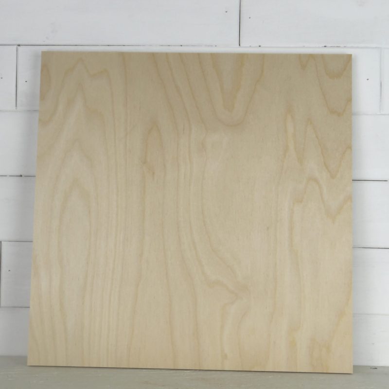 Square 1/4" Birch Sign Blanks