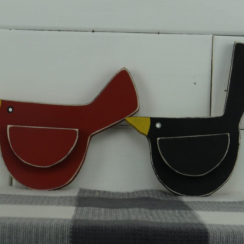 Wooden Bird Cutout - Three Piece