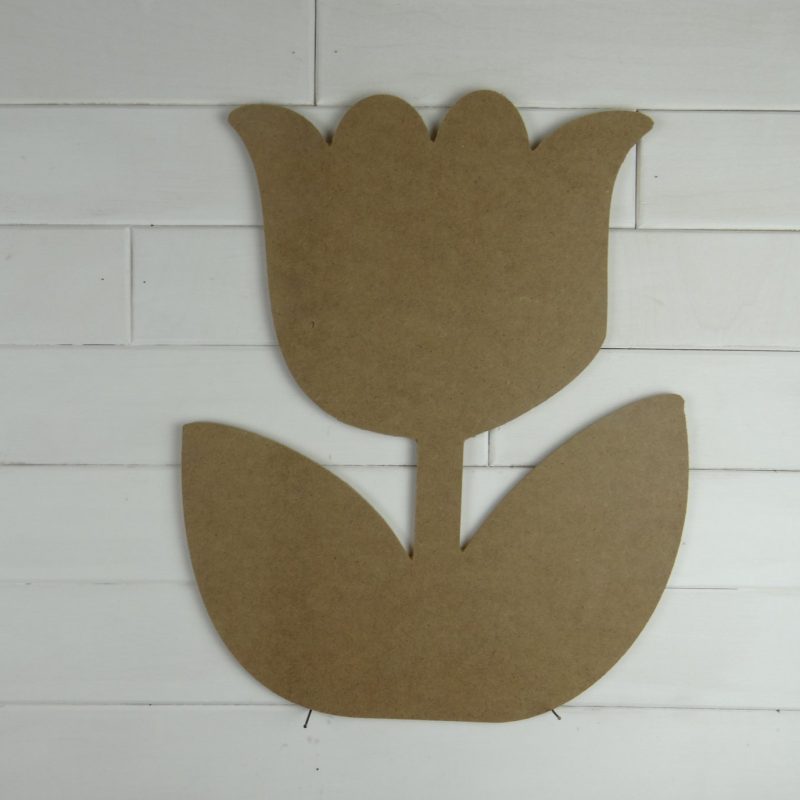 Wooden Tulip Cutout