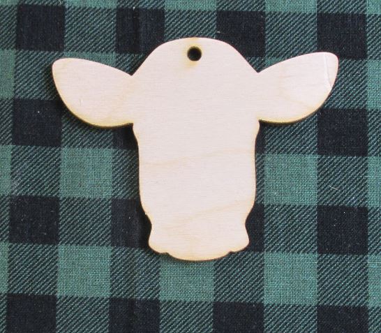 Laser Heifer Head Charm 6 Pack
