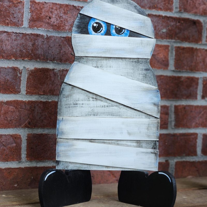 Wooden Mummy w Feet